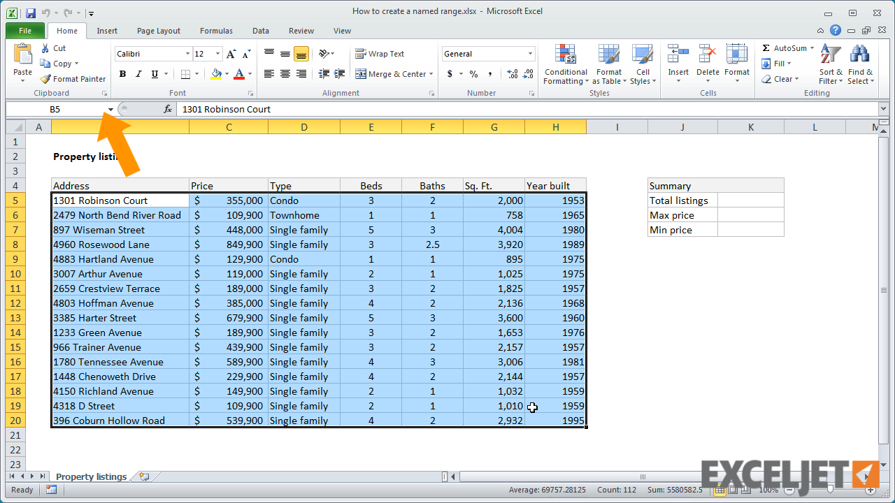 create name range in excel        
        <figure class=